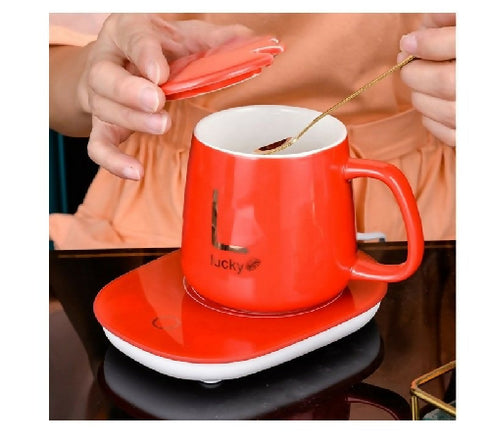 Constant temperature ceramic heating cup